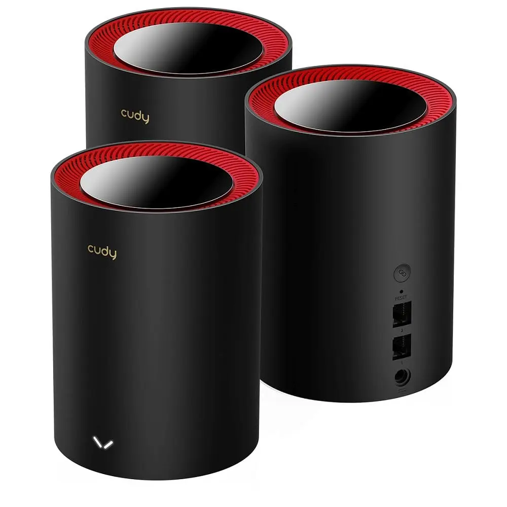 Маршрутизатор WiFi Mesh-система WiFi 6 2.5G Cudy M3000 Black (3-Pack) 3 штуки дводіапазонні AX3000 (73-00510) - фото 5