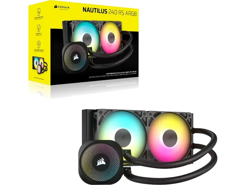 Водяне охолодження Corsair Nautilus 240 RS ARGB Black (CW-9060092-WW) - фото 5