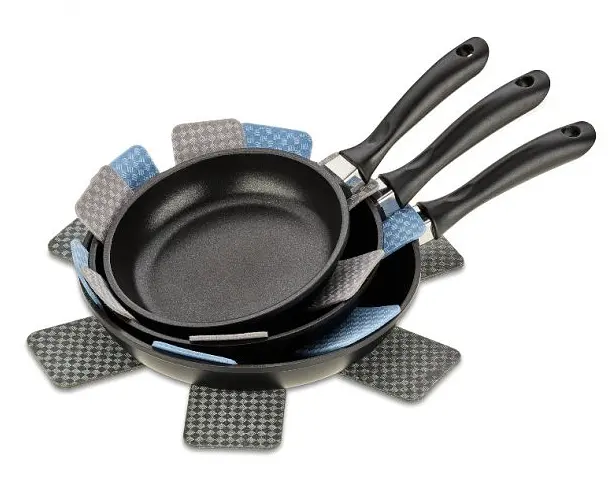 Захист для зберігання сковорідок Kela Amparo, блакитний, 3 шт. (12327) - фото 3