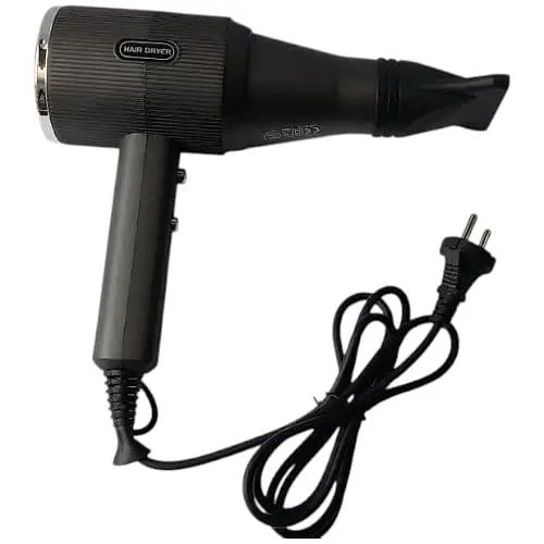 Фен для волосся Gemei GM-179 з концентратором 1800 Вт Чорний  - фото 2