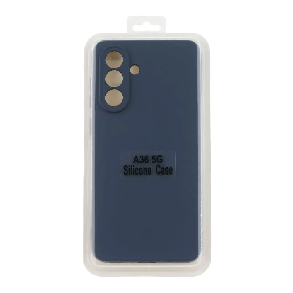 Чохол Silicone Cover з рамкою камери A Samsung Galaxy A36 5G Dark Blue (36843_3609348) - фото 2
