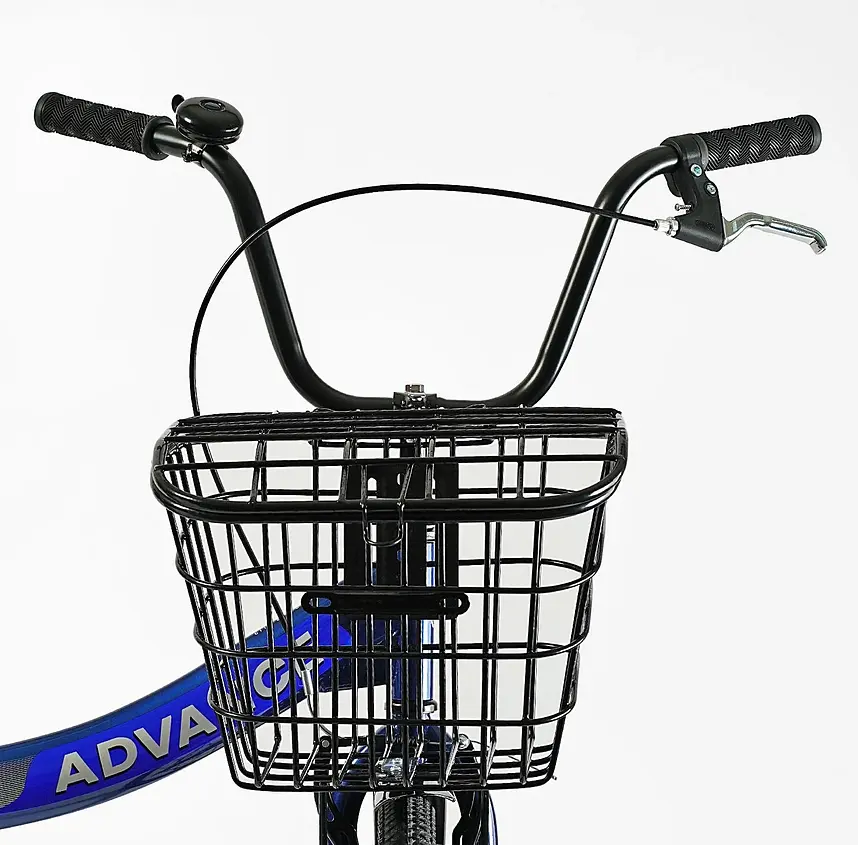 Велосипед складний 24``AD-24003 Advance Corso односкоростной, складная стальная рама 14``, корзина, багажник (6800065240038) - фото 5