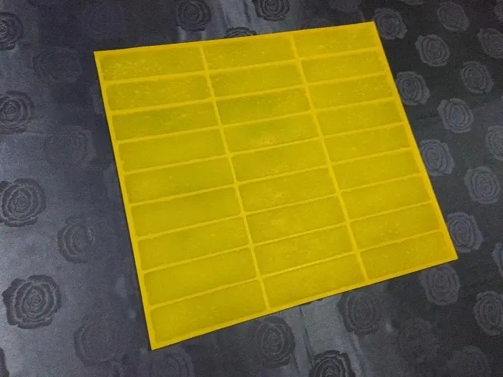 Гибкая полиуретановая форма для изготовления декоративного кирпича A.N.B. "ТРАВЕРТИН" на 27 плиток - фото 5