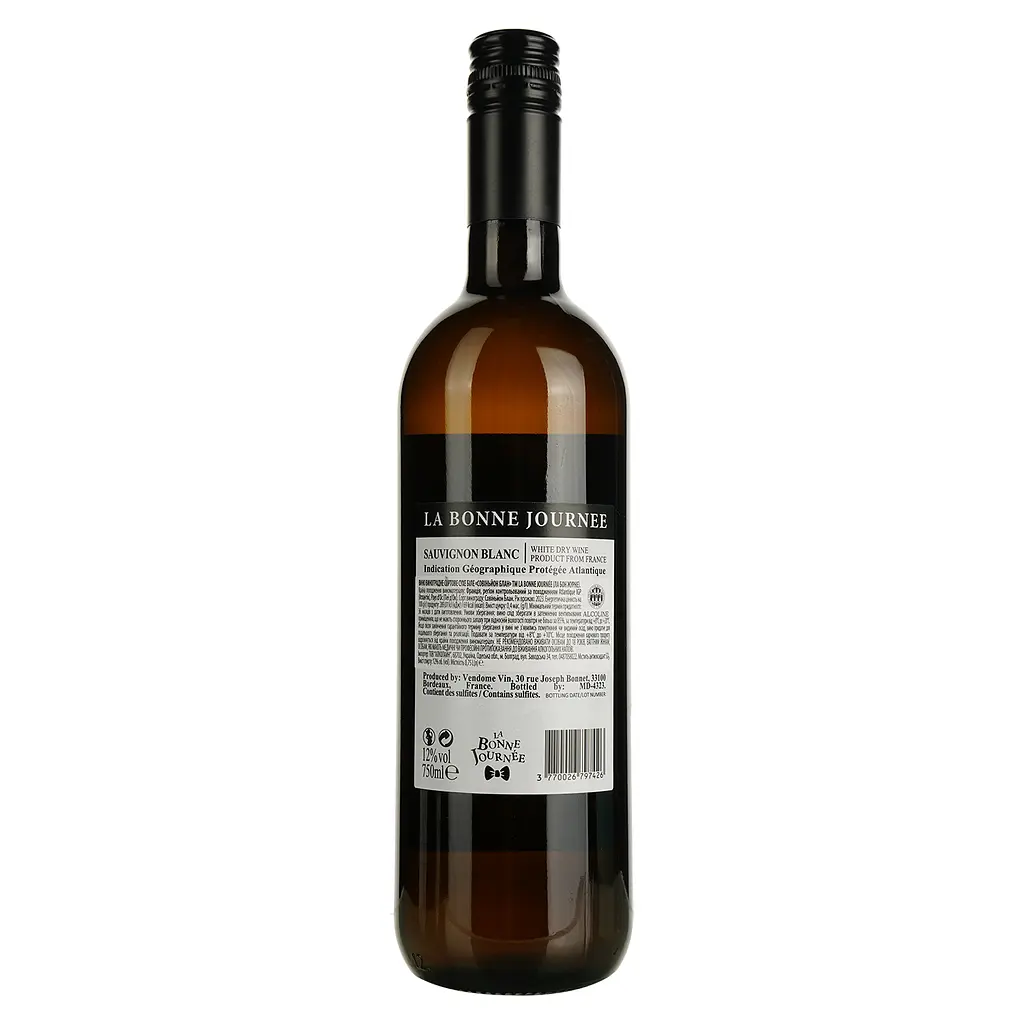 Вино La Bonne Journee Sauvignon Blanc IGP Atlantique біле сухе 0.75 л - фото 2