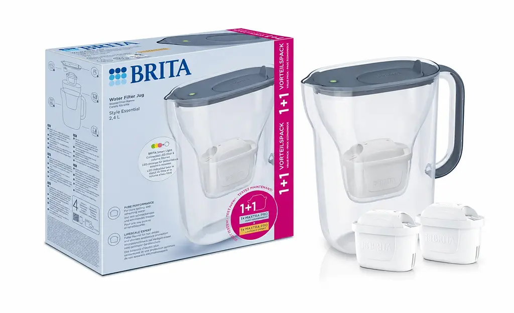 Фільтр-глечик Brita Style Essential Mxpro сіро-блакитний + 2 картриджа (1061035)