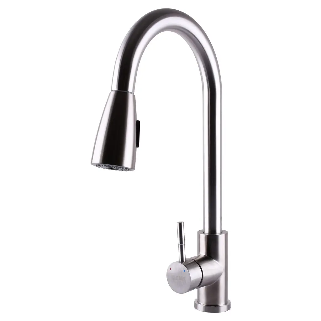 Змішувач для кухні Globus Lux Alpen SBT1-2031 Хром матовий - фото 4