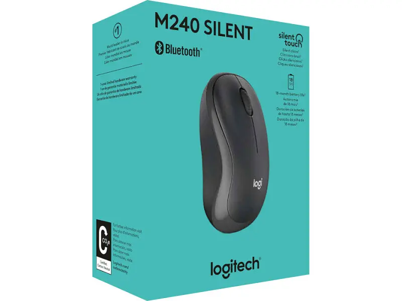 Миша Logitech M240 Graphite (910-007119) - фото 6