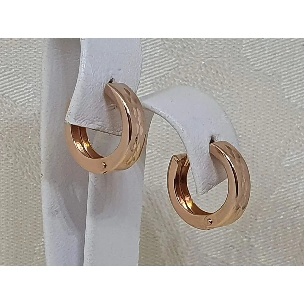 Золоті сережки Tango з алмазною гранню. 470330 - фото 3