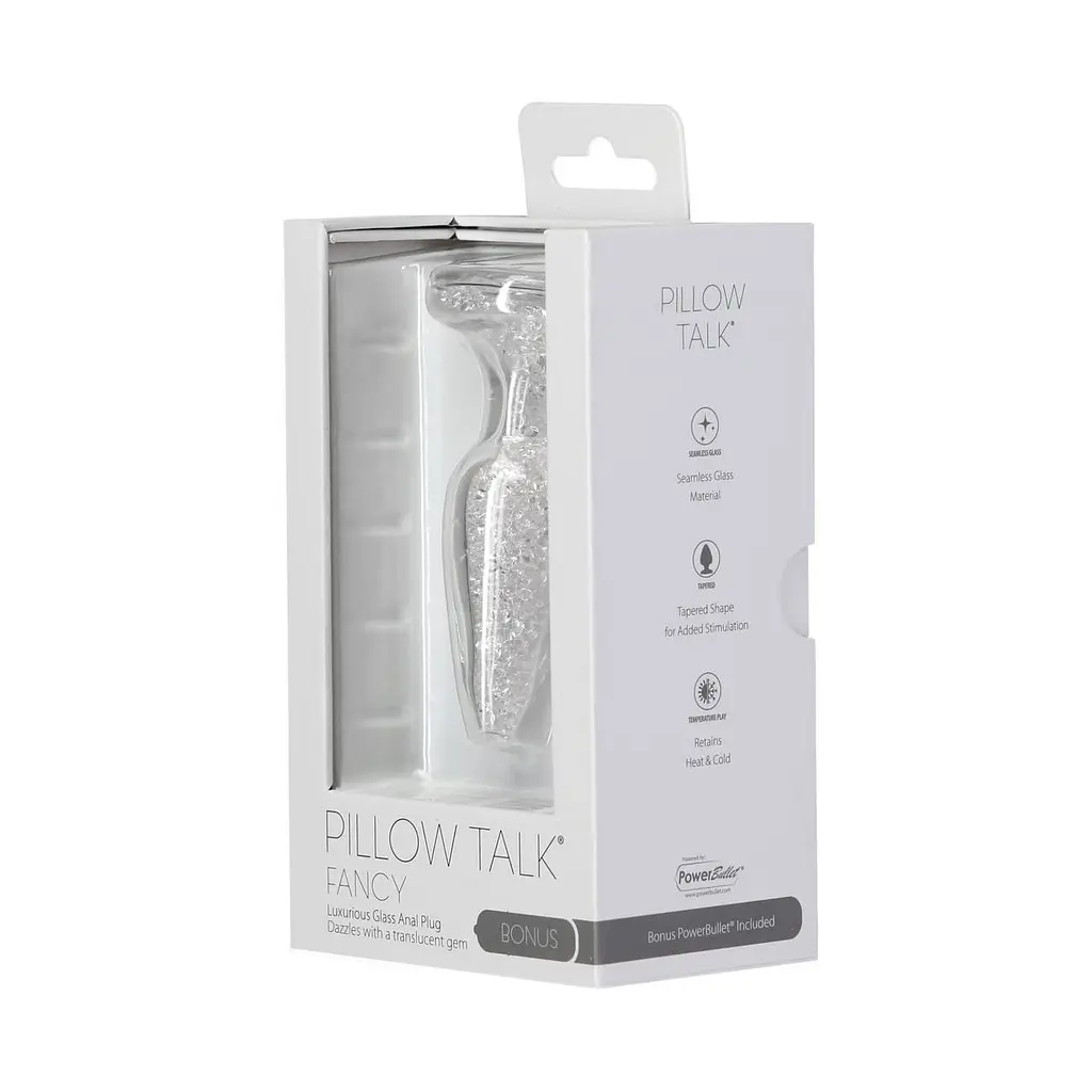 Скляна анальна пробка Pillow Talk Fancy Luxurious Glass Anal Plug, ⌀3,1см, віброкуля в подарунок - фото 7