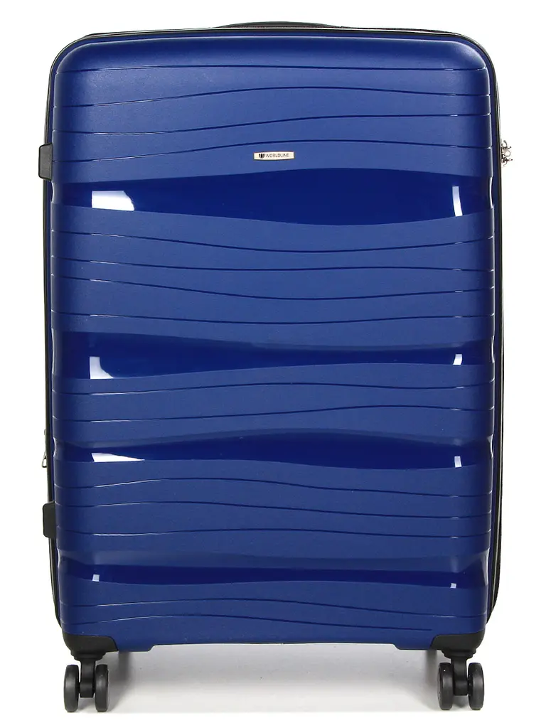 Валіза велика L поліпропілен Worldline Airtex 283 74,5×49×32см 120л Темно-синій - фото 3