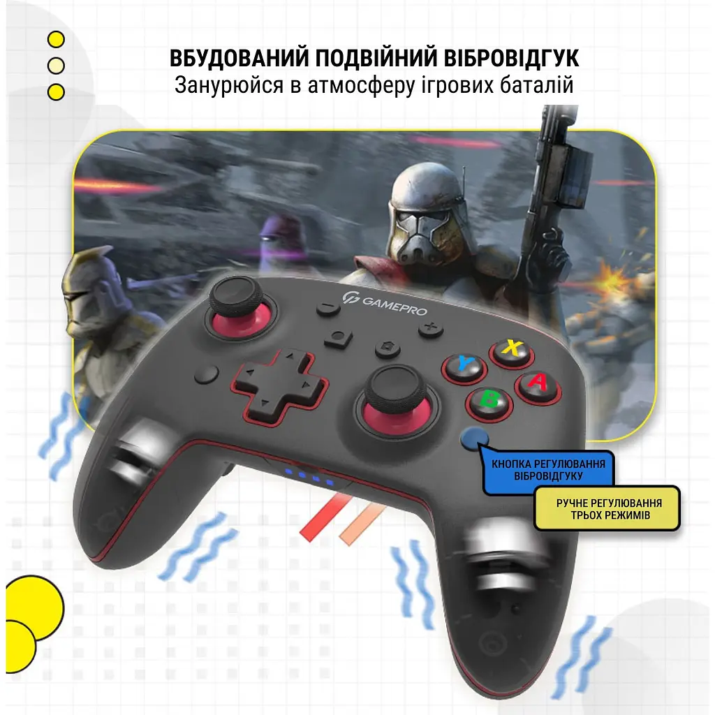 Геймпад GamePro беспроводной (MG1200) - фото 11