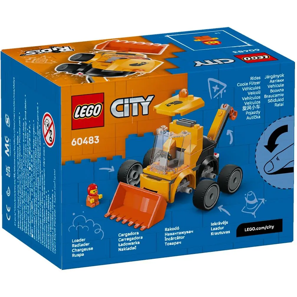 Конструктор LEGO City Автівки Будівельний навантажувач 61 деталь (60483) - фото 7