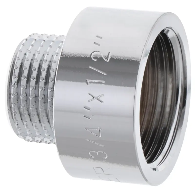 Перехідник (коннектор) Koer 1/2 "х3 / 4" (хром) Kf.A0608.Chr KF0138 - фото 2