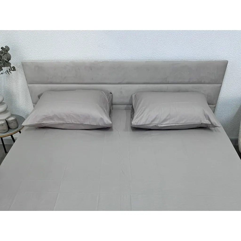 Наволочка Ecotton Chateau Grey сатин 50х70 см 2 шт. серая (24737) - фото 4