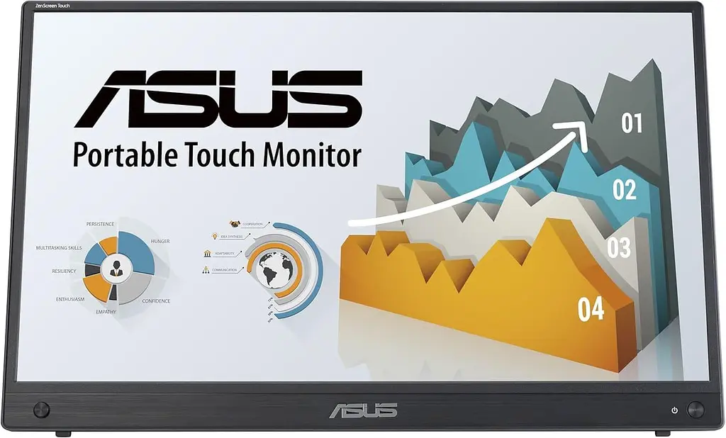Монітор 15.6" ASUS ZenScreen MB16AMTR Portable FHD IPS 60Hz (90LM04S0-B02170) - фото 2