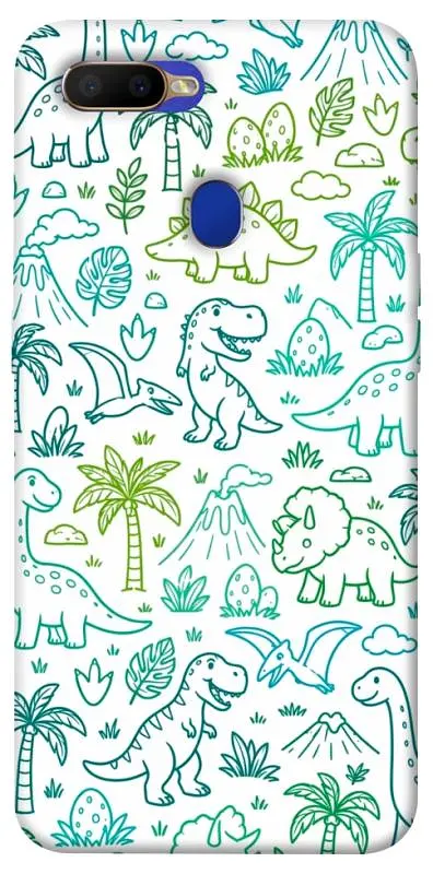 TPU чохол Demsky Dino pattern для Oppo A5s / Oppo A12