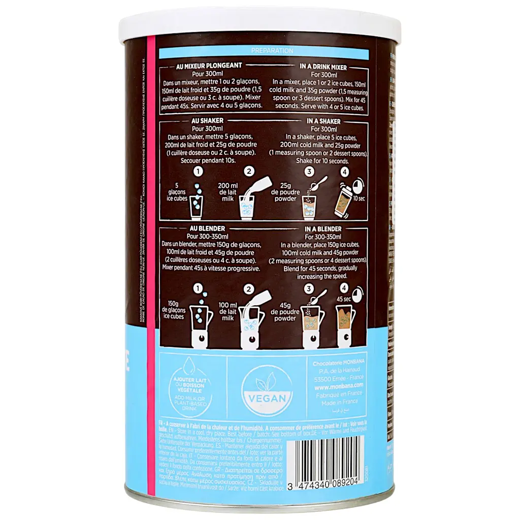 Суха суміш Monbana Iced Chocolate для приготування айс-шоколаду 800 г  - фото 2