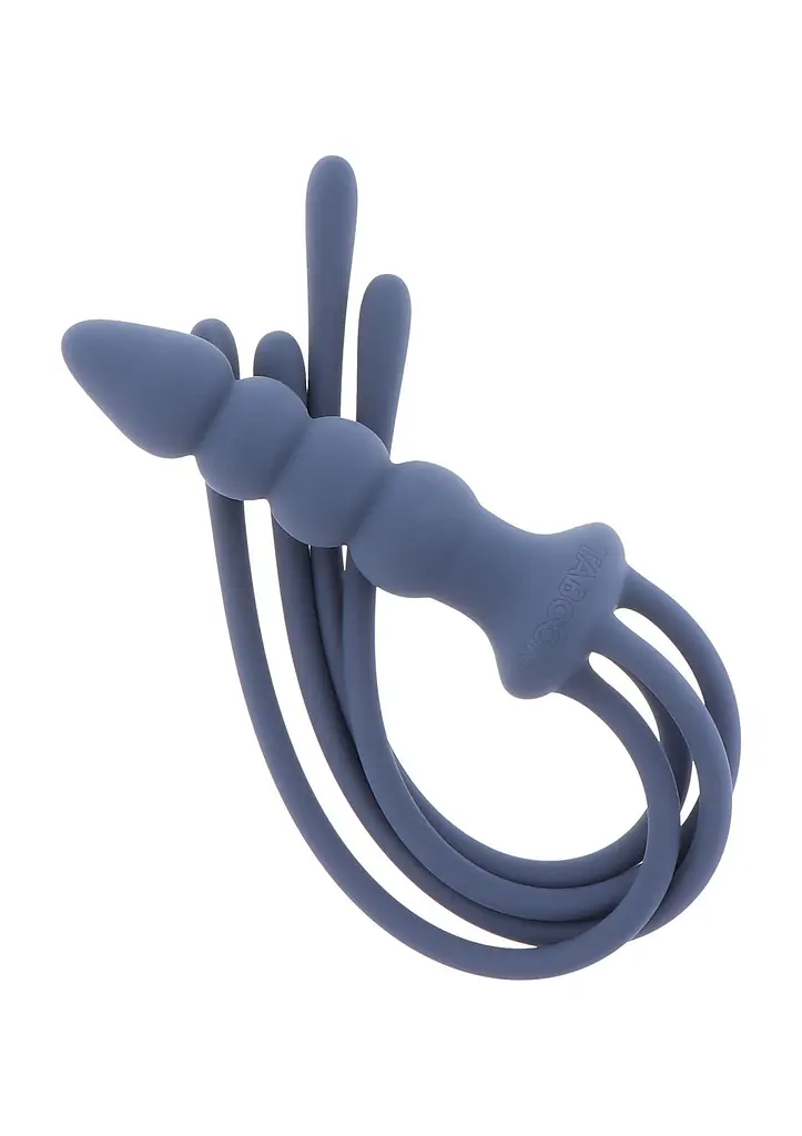 Флогер Taboom Silicone Supreme Whip Plug 38 см (синій) - фото 6