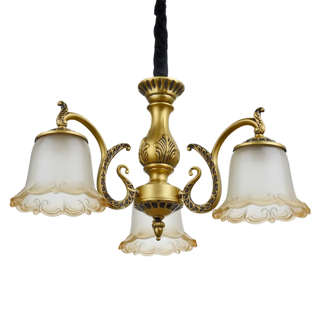 Люстра подвесная Brille прованс E27 60W G (BKL-686S/3) - фото 6