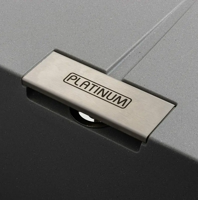 Кухонна мийка Platinum 6250 ZIRKONE Сірий металік (SP000040792) - фото 3