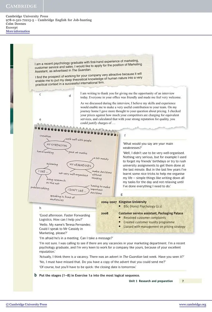 Cambridge English for Job-hunting SB with Audio CDs 2 - фото 3