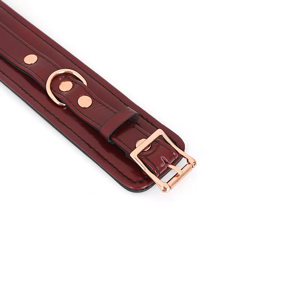 Наручники Liebe Seele Wine Red Handcuffs 27 см бордовый - фото 5