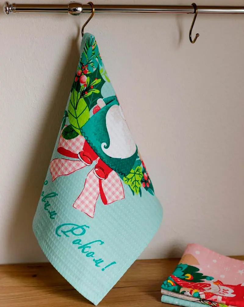 Полотенце вафельное Прованс Гном 60х33 см (38622) - фото 2