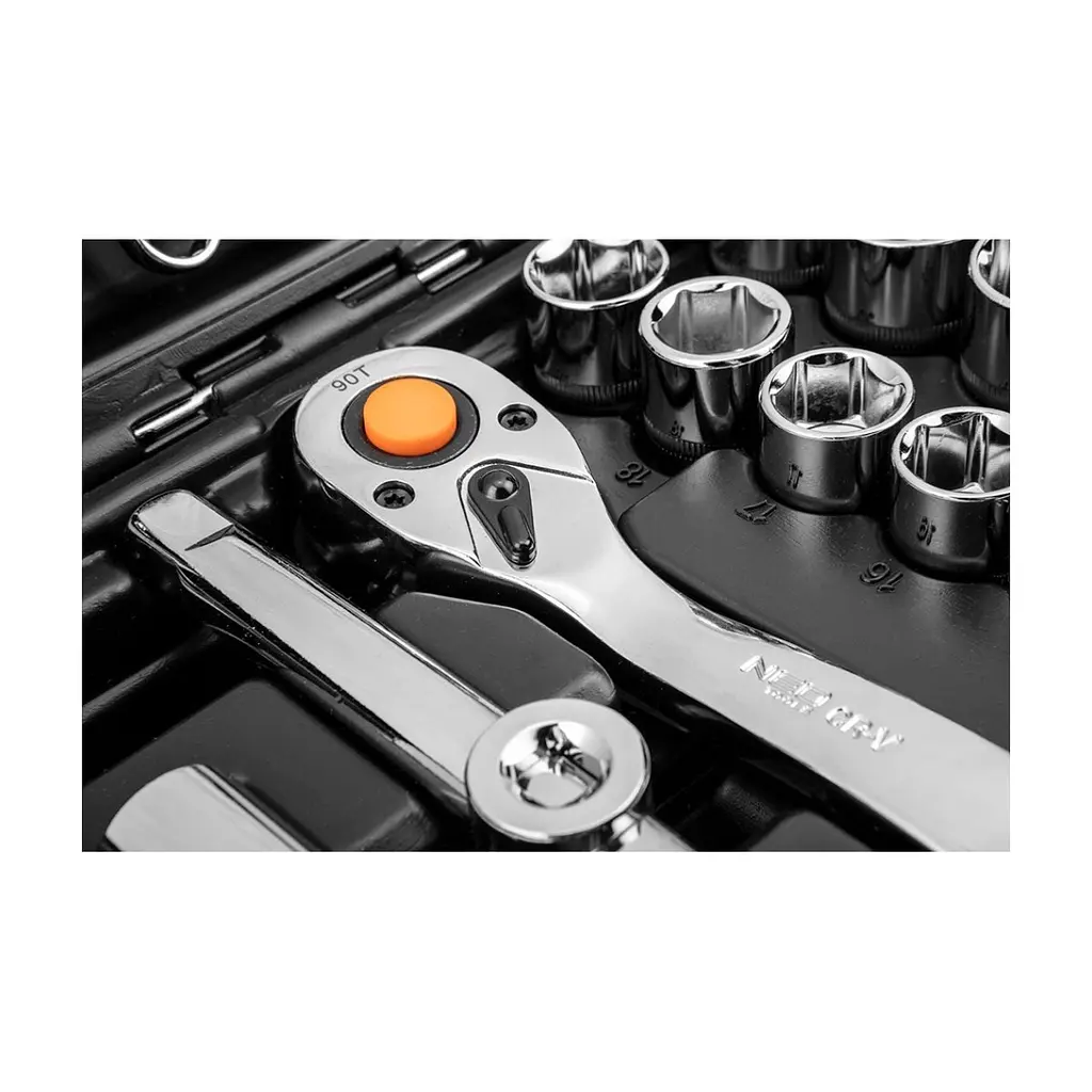 Набір інструментів Neo Tools CrV, у кейсі 1/2", 1/4", 82 шт. (10-059) - фото 10