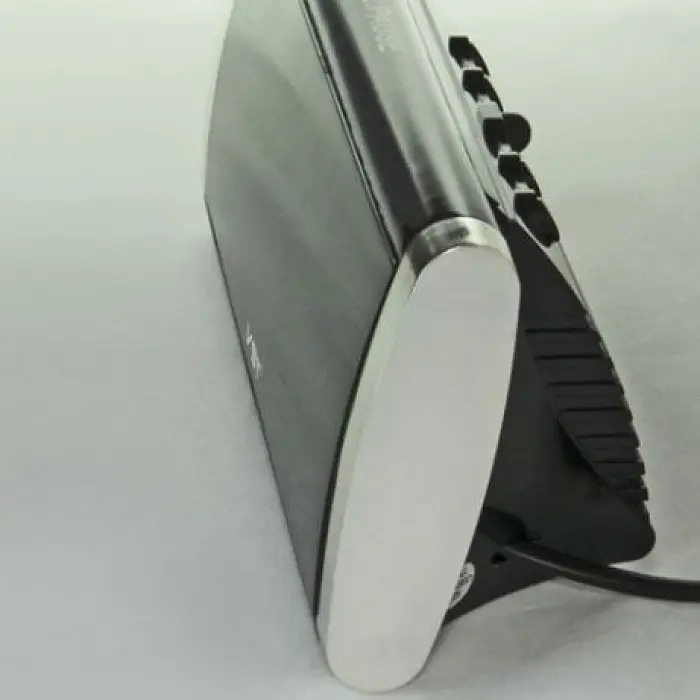 Настольные часы VST 730 электронные, с LED подсветкой, проводные, черные, прямоугольные - фото 3