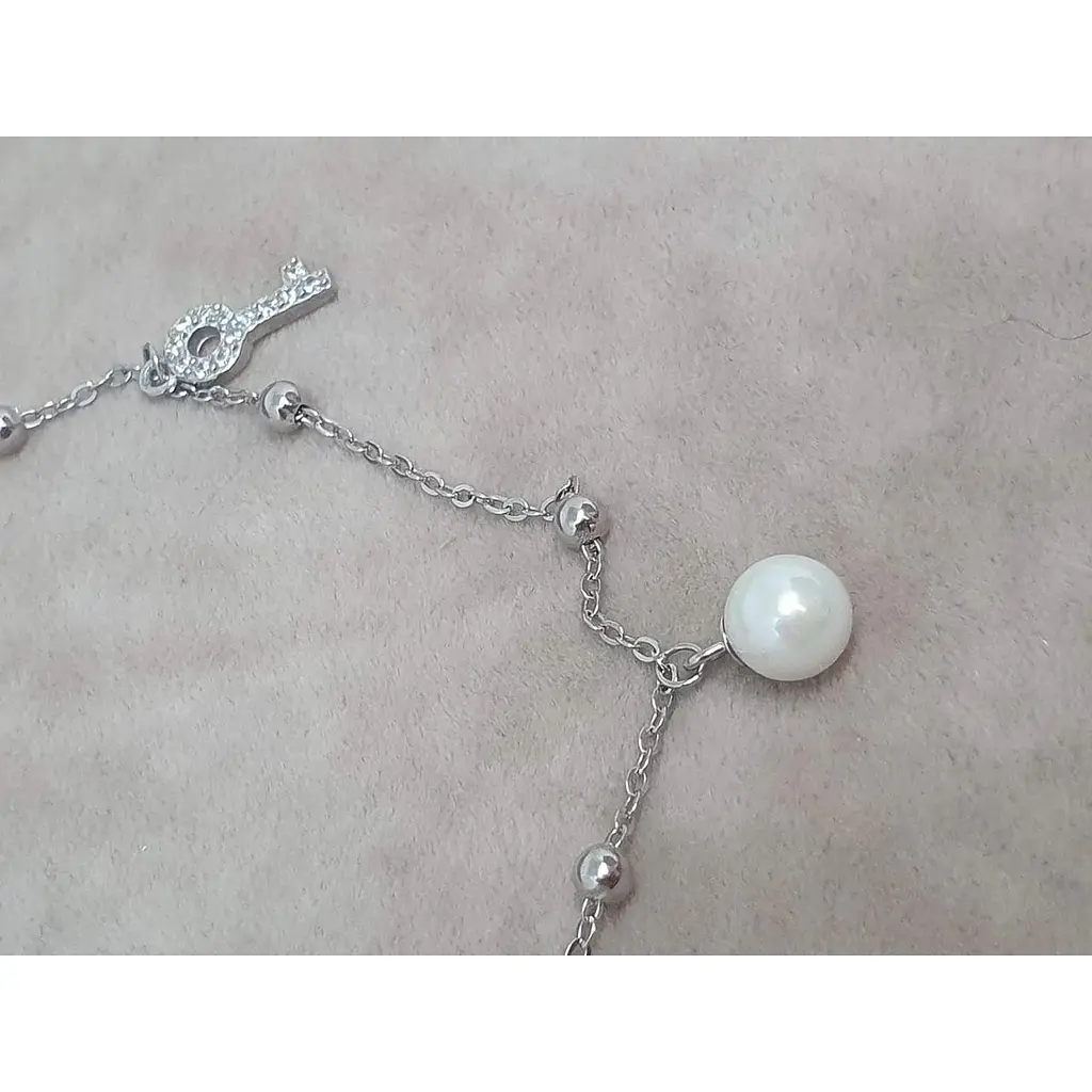 Срібний браслет Silvex 925 з фіанітами на ногу. Б2Ф/707Н - фото 3