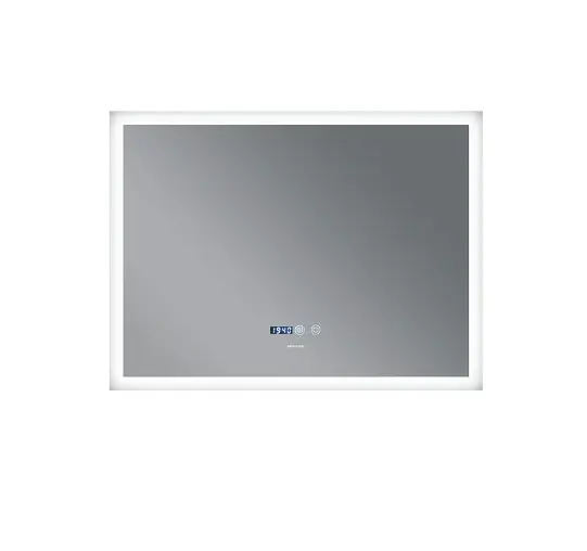 Дзеркало Mixxus FLAT MR04-100x80 з LED Touch, Anti-fog, димером, регулюванням яскравості, годинником (MI6927) - фото 2