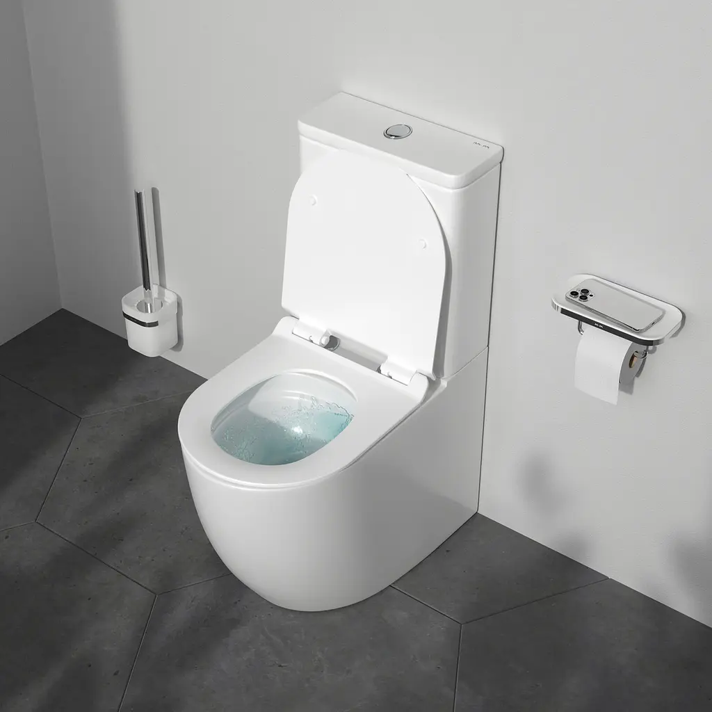 Унітаз-компакт AM.PM Like Aquaspin з сидінням мікроліфт white CLA8600SC - фото 3