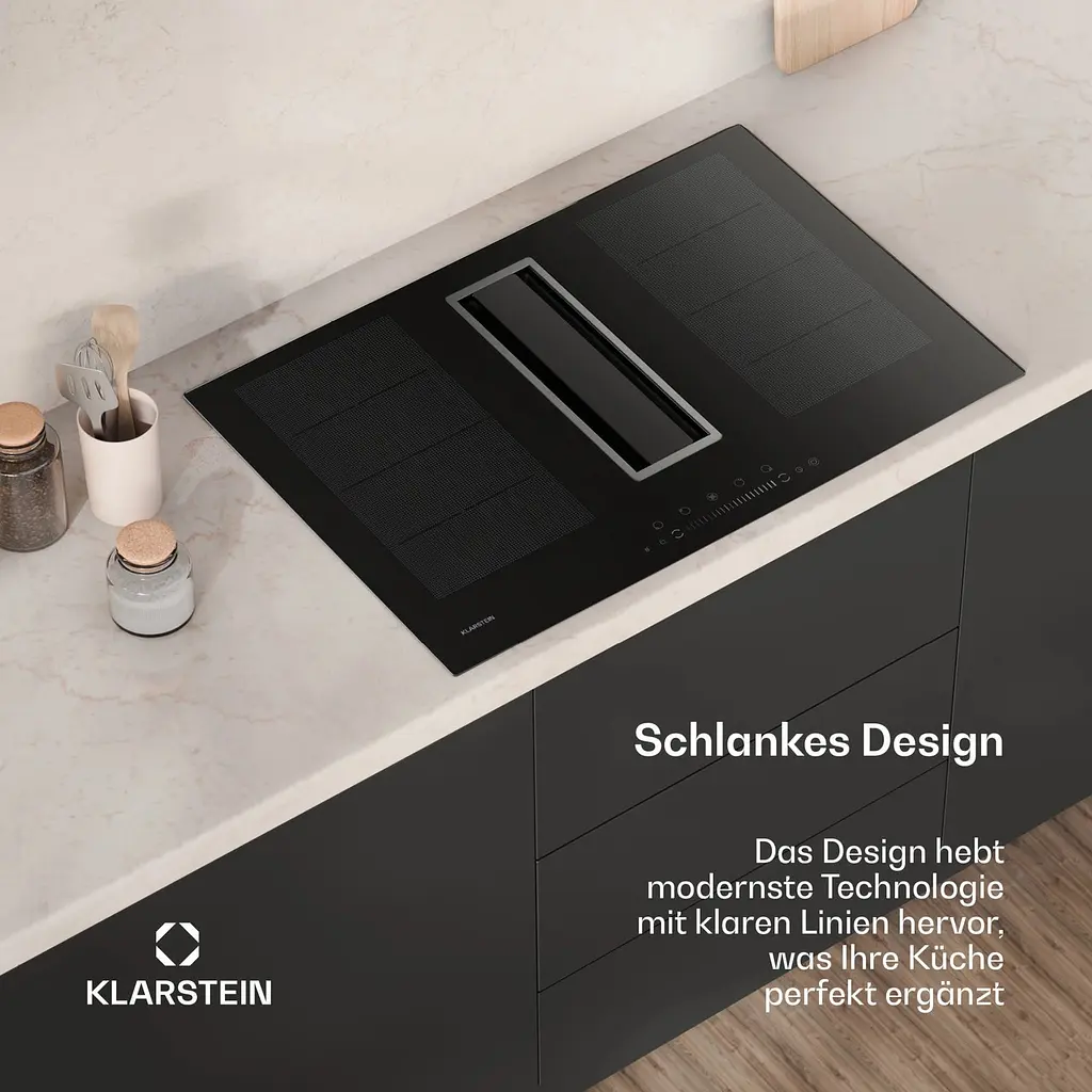 Варильна поверхня індукційна з витяжкою Klarstein Chef-Fusion DownAir (10045557) - фото 4