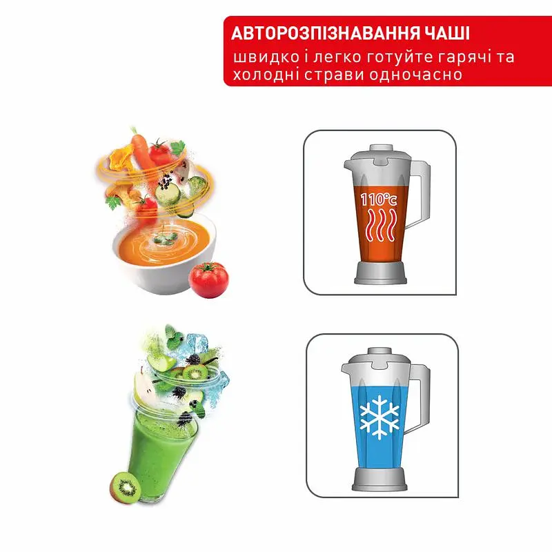 Блендер стаціонарний вакуумний Tefal Ultrablend Vacuum Boost 1300 Вт чаша 2500 мл додаткова чаша 1400 мл сріблясто-чорний (BL985A31) - фото 8