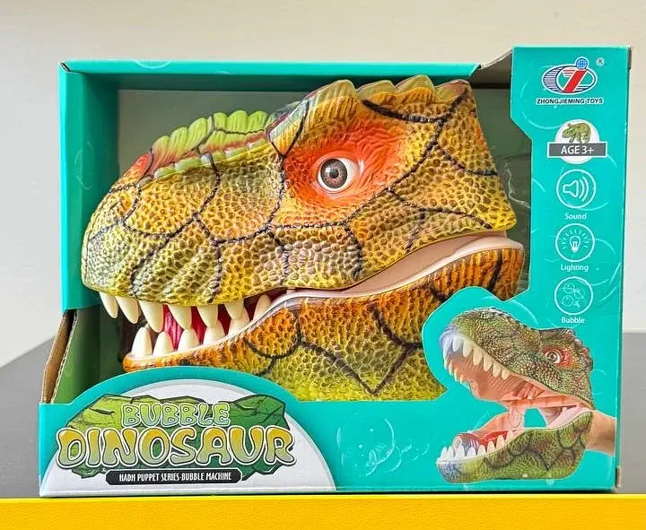 Генератор мильних бульбашок Dino Toys Дракон зелений - фото 2