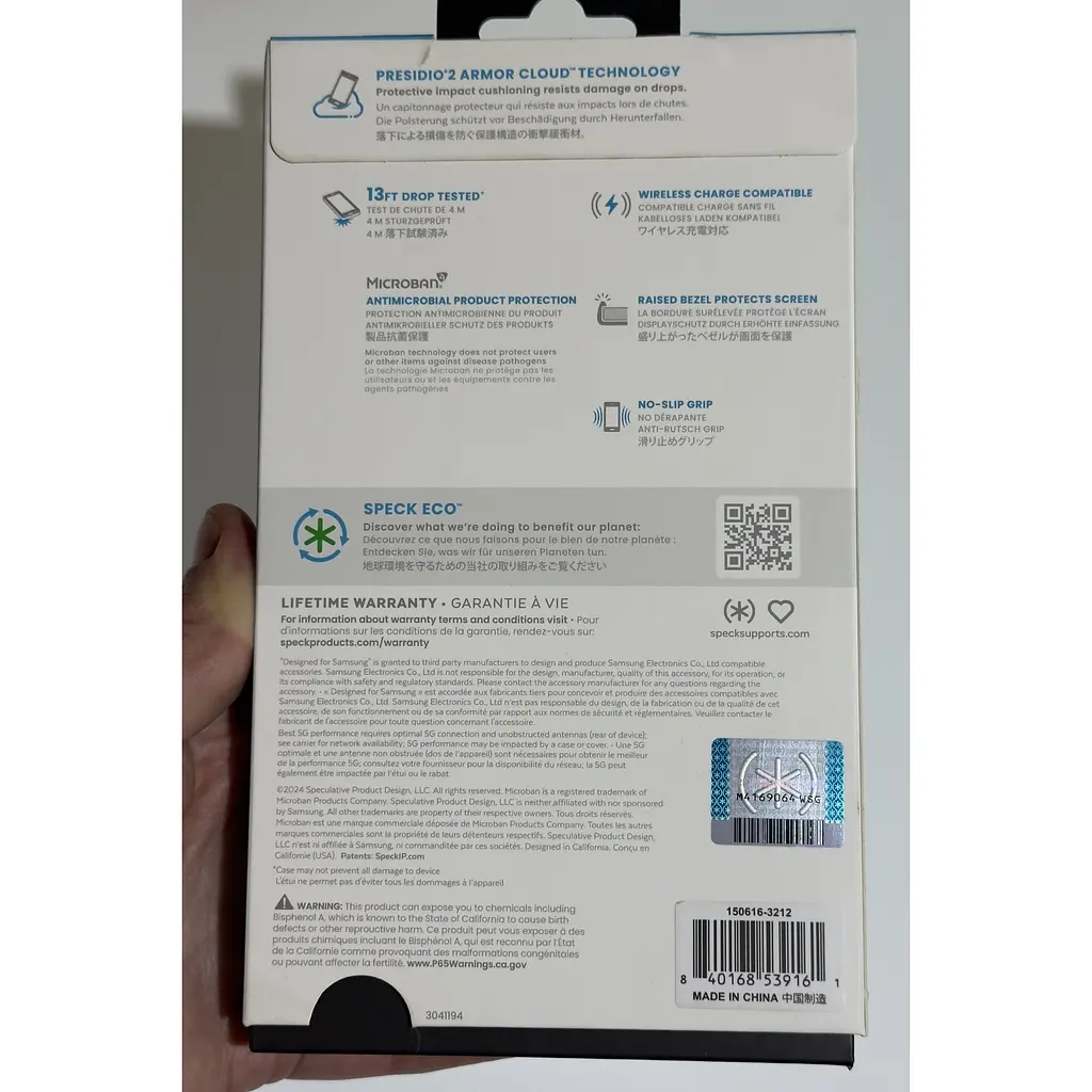 Противоударный чехол Speck Presidio2 Grip для Samsung Galaxy S24 Plus/S25 Plus (6.7") Grey 150616-3212 - фото 3
