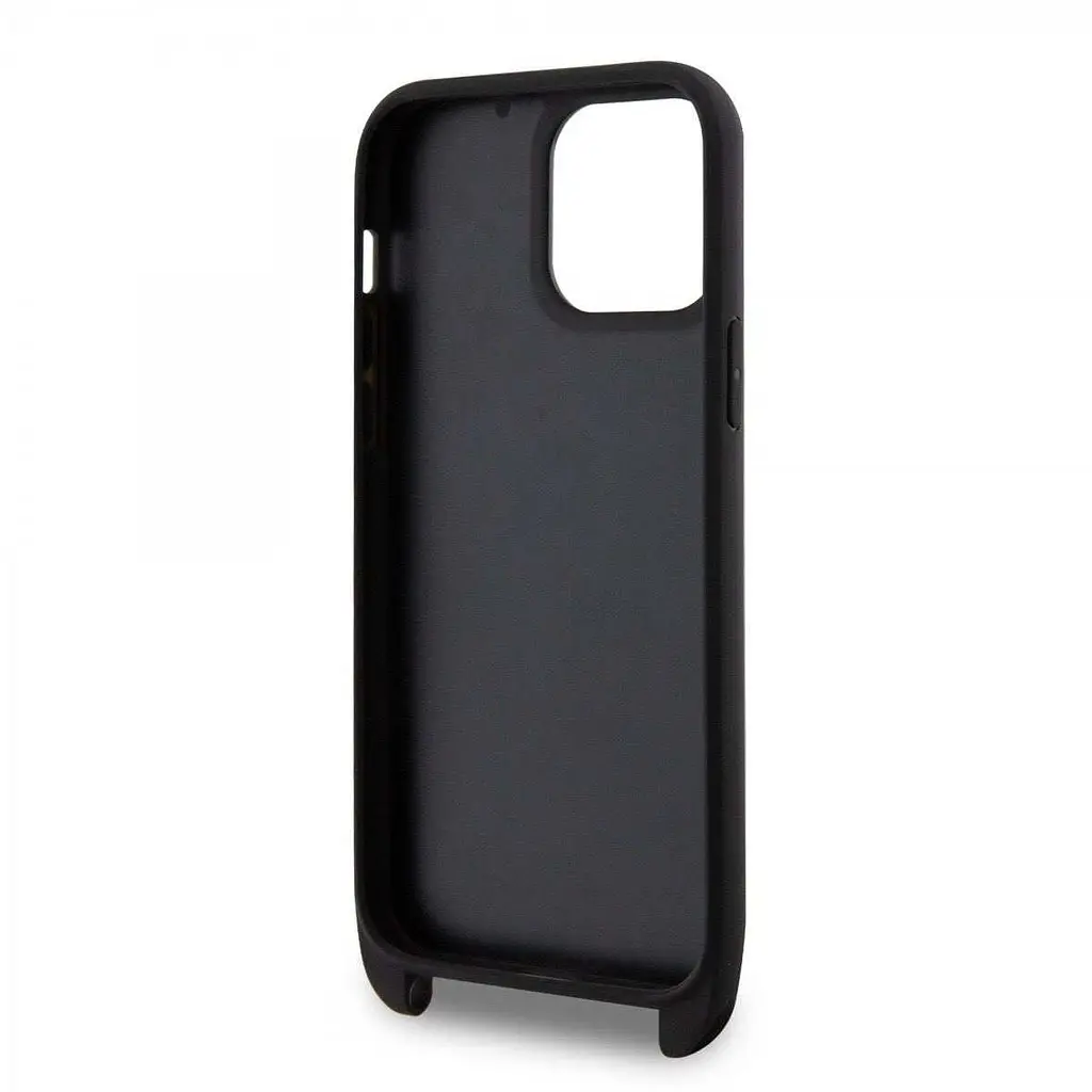 Чехол Karl Lagerfeld Saffiano Monogram Crossbody Choupette NFT Kryt pro iPhOne 14 Pro Max Black - фото 7