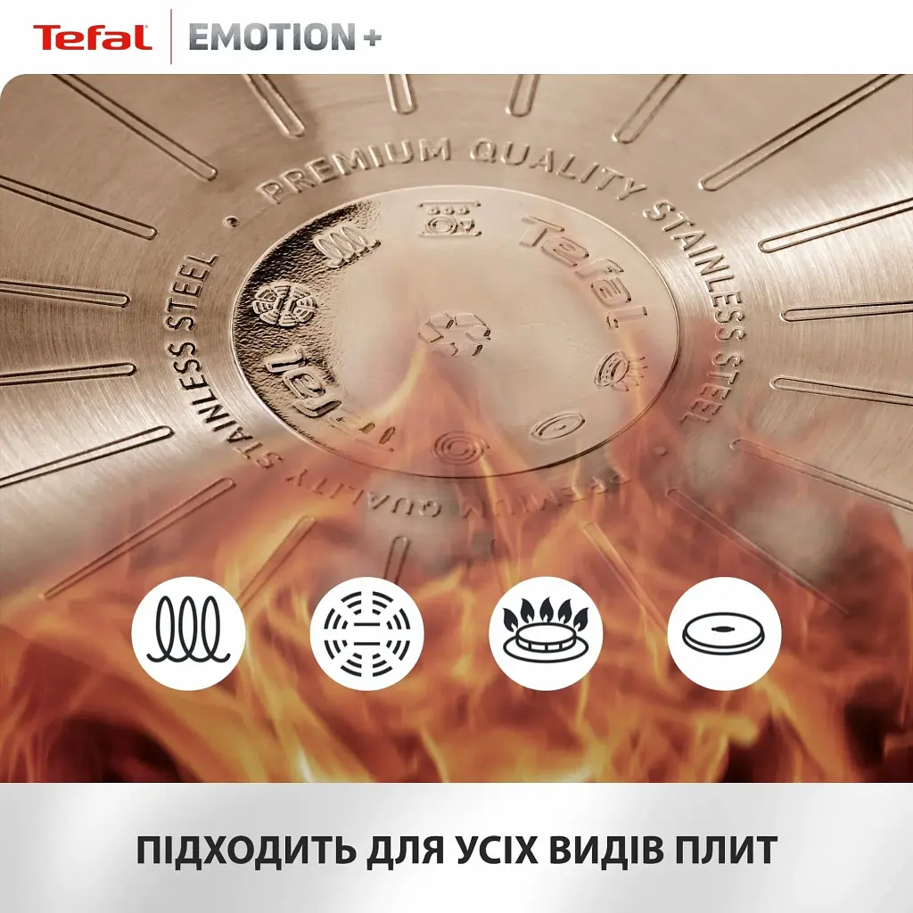 Сковорода Tefal для млинців Emotion+ 25см чорний (E3383855) - фото 9