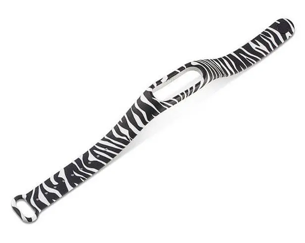 Силиконовый ремешок Primo для фитнес-браслета Xiaomi Mi Band 2 Zebra - фото 4