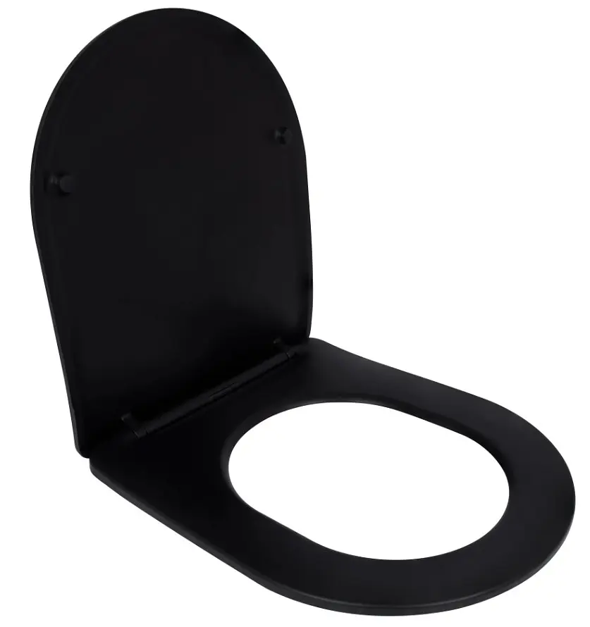Сидіння для унітазу Qtap (Robin 520) з мікроліфтом, Slim Duroplast, Quick Release QTSC179MB48676 - фото 2
