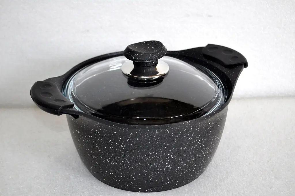 Каструля O.M.S. Collection 3120-24 см 4.55 л Black - фото 7