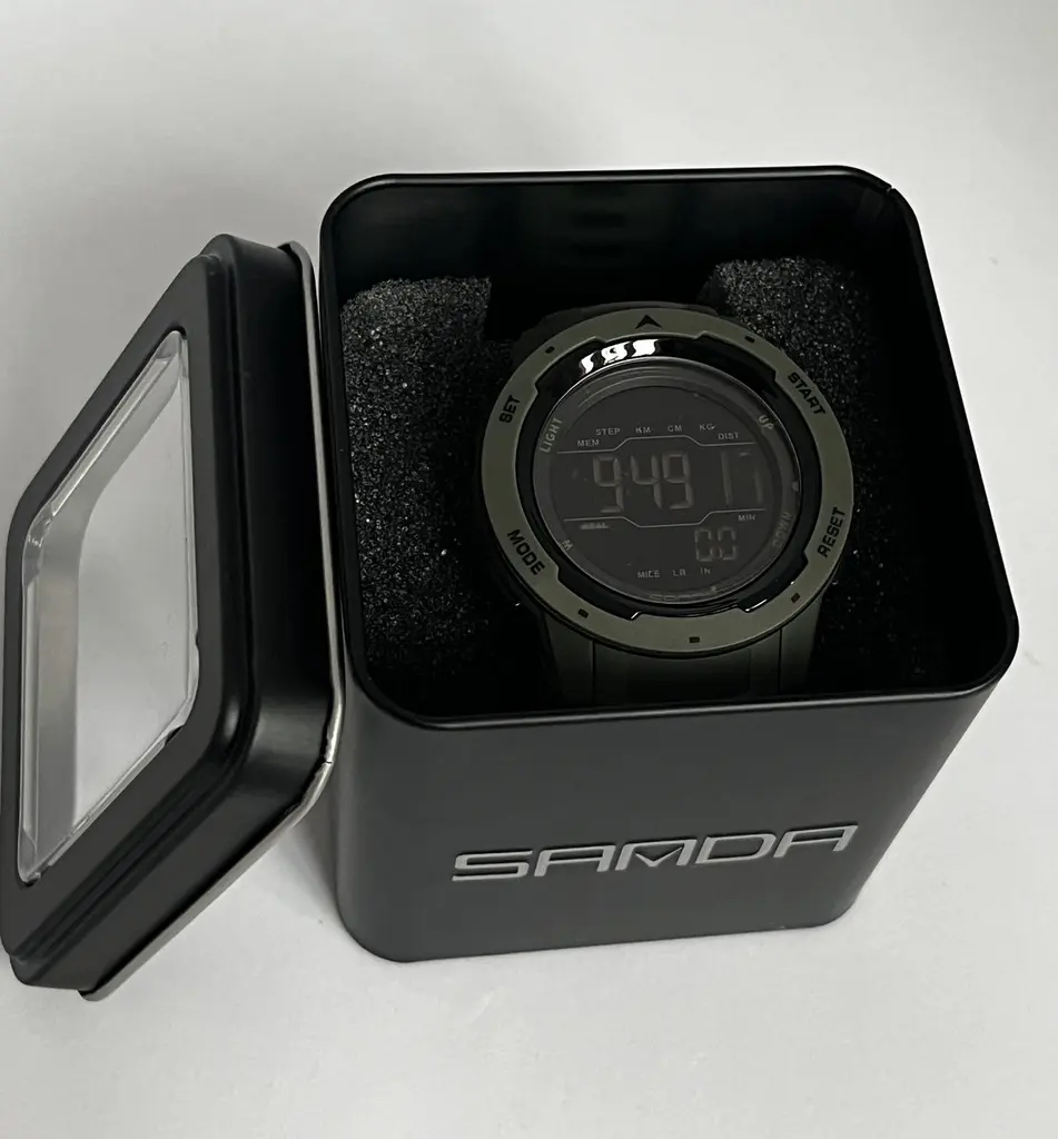 Тактичний годинник North Edge Mars Pro Black 5Bar (Зелений) - фото 4