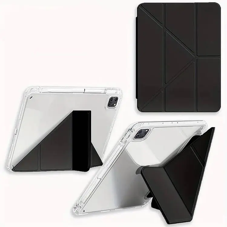 Обложка BeCover Ultra Slim Origami Transparent с креплением Apple iPad Pro 11" M4 2024 Black (711689) - фото 2