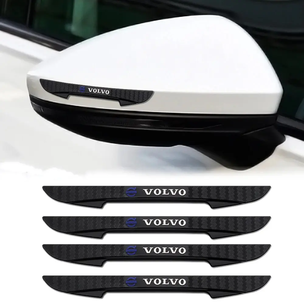 Захисні протиударні смуги Volvo на краю дверей 16х147 мм Гума (наклейки) Чорний 4 шт - фото 2