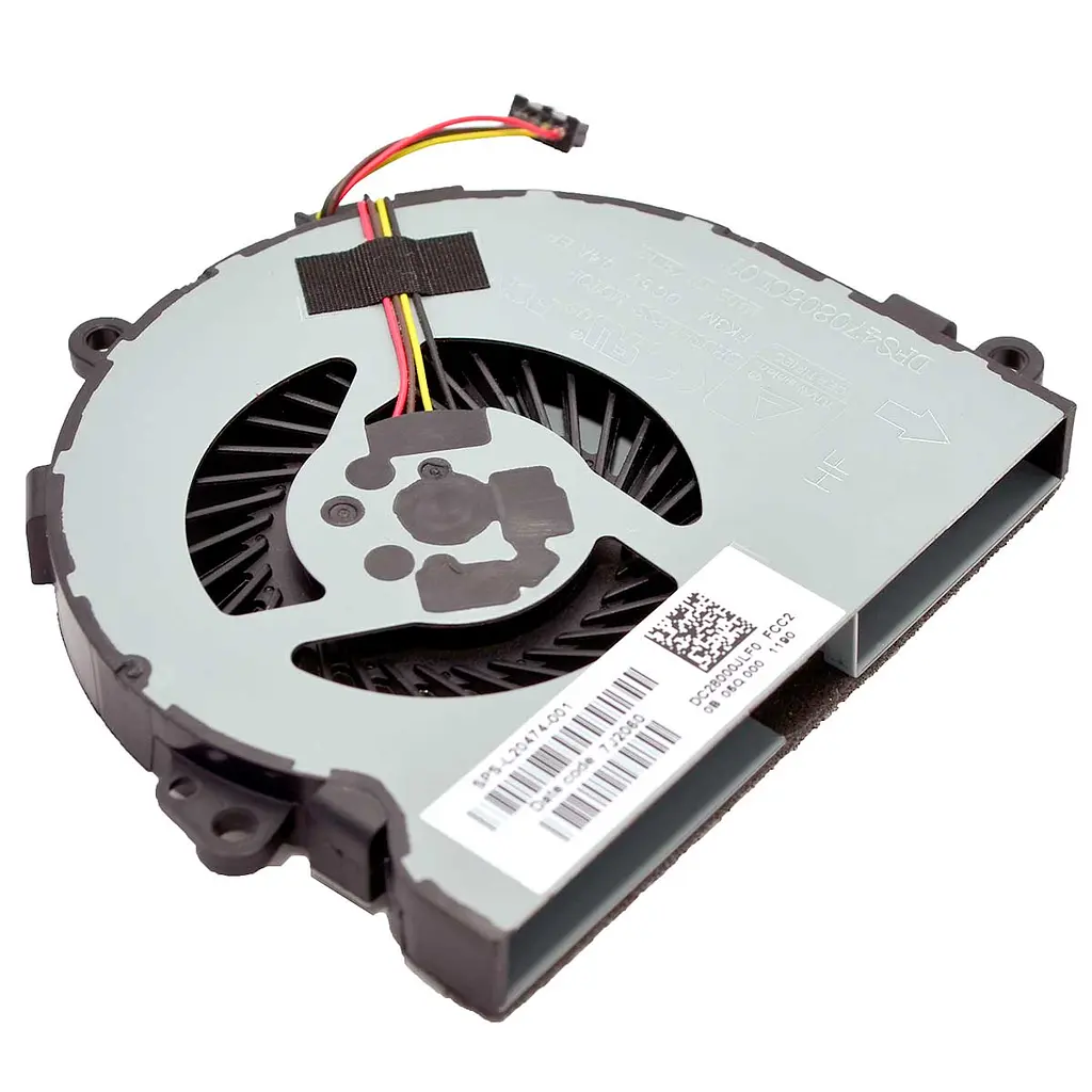Вентилятор для ноутбука HP 15-DA 15-DB 15-DR 15Q-DX 15T-DS, 250 255, 256 258 G6 G7, (L20474-001, DC28000JLF0, DFS470805CL0T F3KM) - фото 3