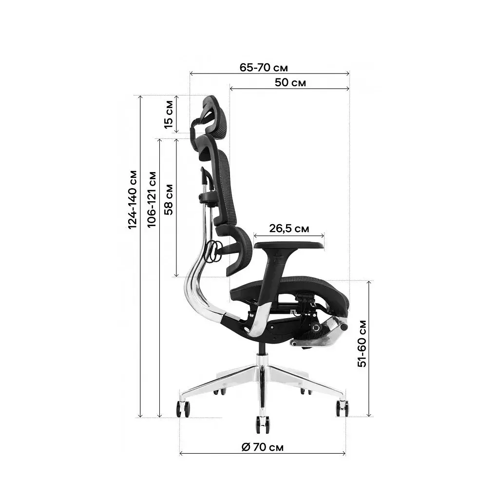 Офісне крісло GT Racer X-802L Black (X-802L Black (W-21)) - фото 8