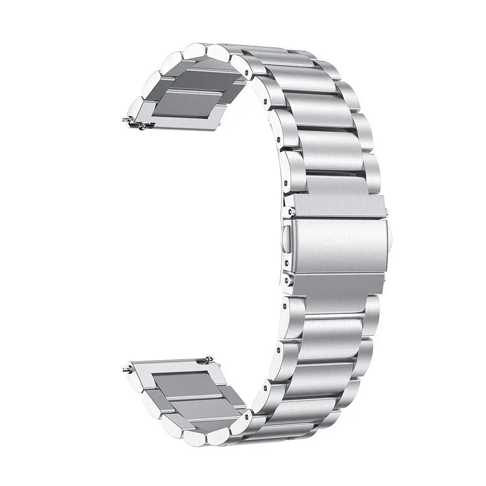 Сталевий ремінець BeWatch 20 мм для Samsung Galaxy Watch 42 мм Сріблястий (1110405) - фото 3