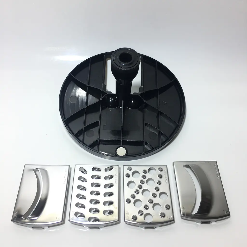 Держатель шинковок + набор вставок терок для блендера Bosch MS62B6190, MS6CM4190, MS8CM6190, 00753482, 618101 - фото 2