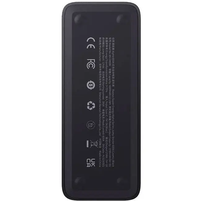 Пускозарядное устройство Baseus Super Energy Alpha Series Jump Starter 600A [C00259200121-00] - фото 5
