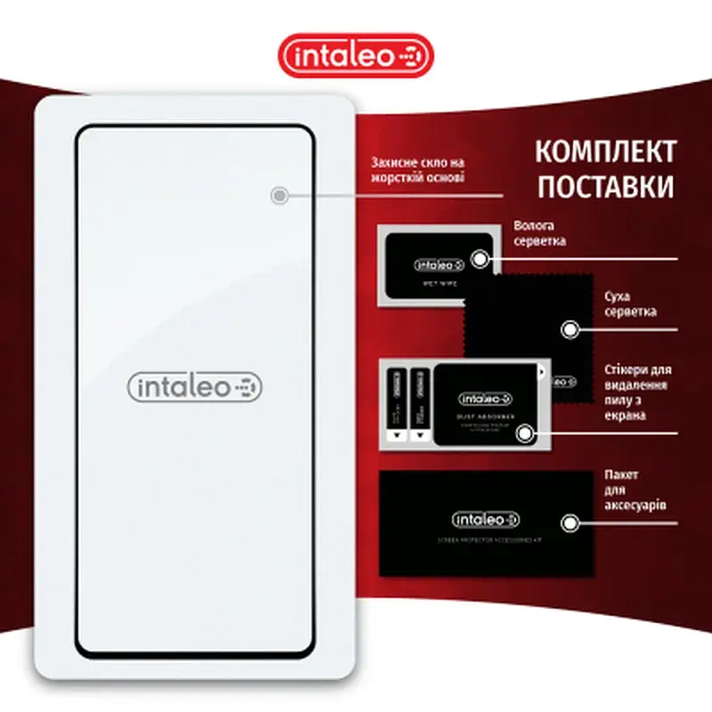 Скло захисне Intaleo Full Glue Xiaomi Redmi Note 13 4G Black (1283126583896) - фото 8